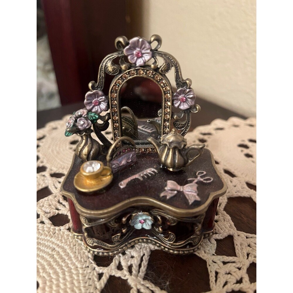 Stunning Vanity Shaped Trinket Box
